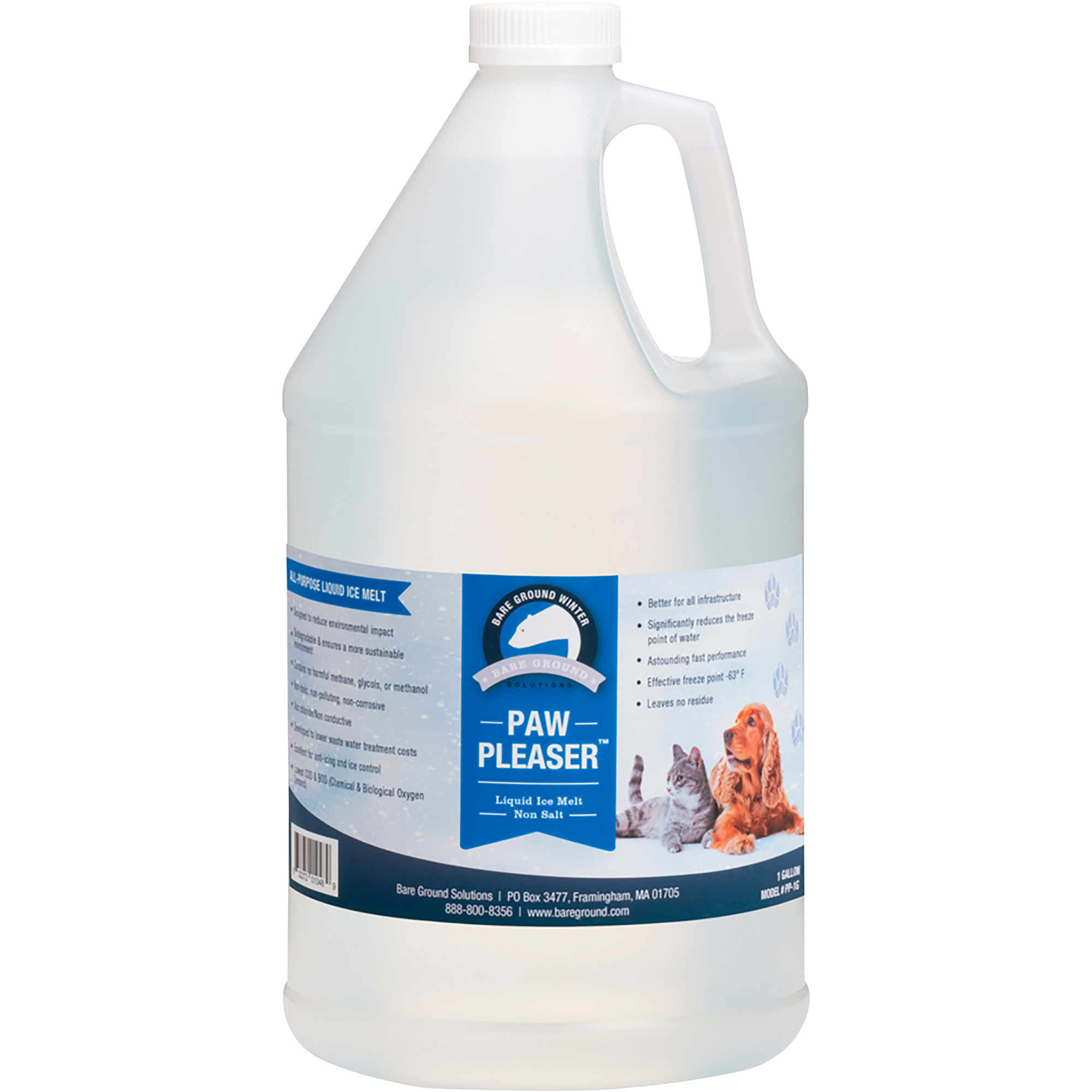 Bare Ground Paw Pleaser Non-Salt Spray Liquid Ice Melt, 1 Gallon, Model# PP-1G